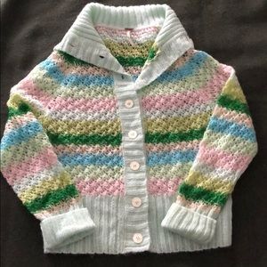 Crochet pastel cardigan
